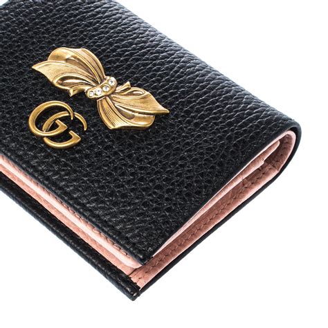 Gucci card case with bow